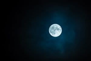 full moon dark sky